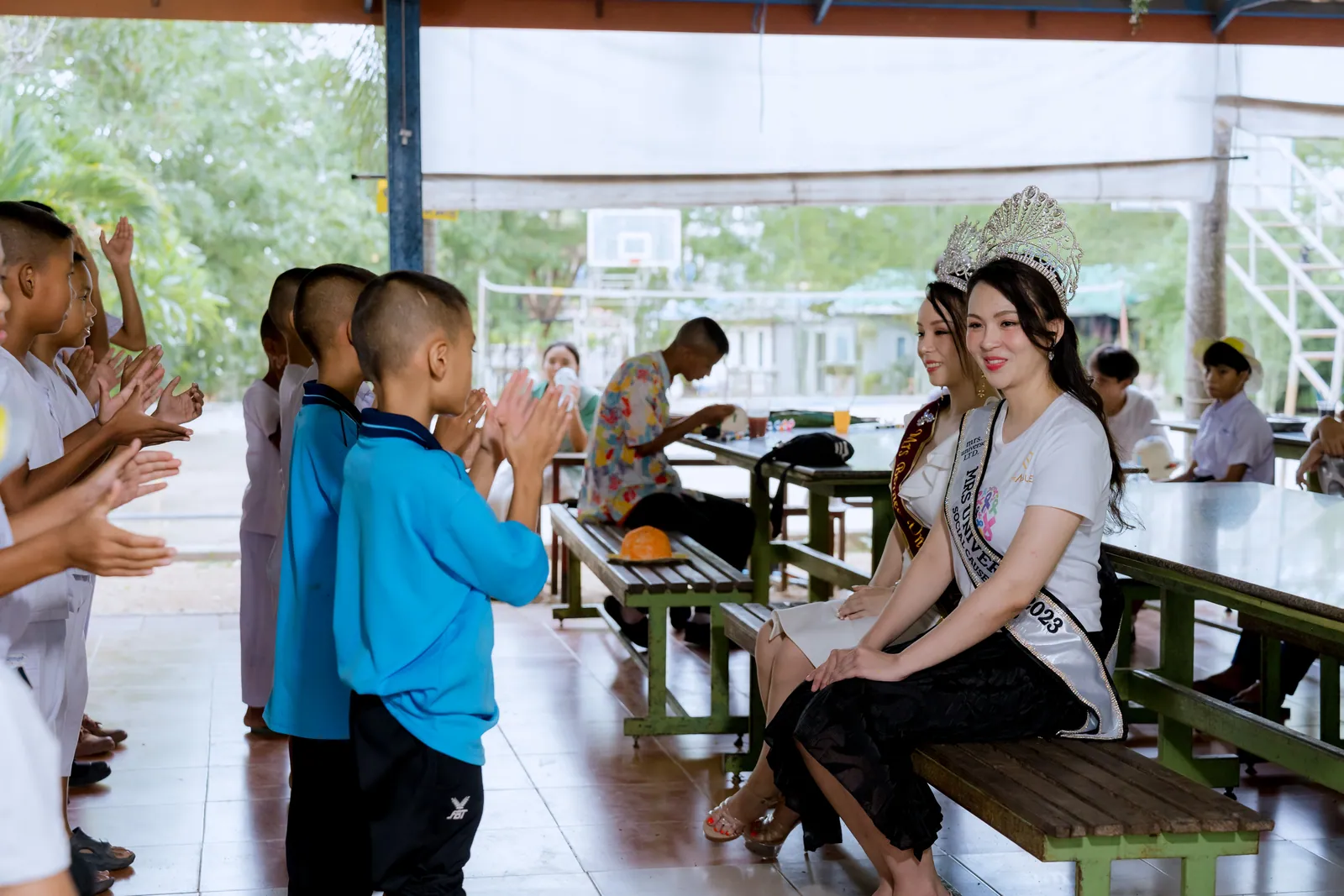 Children performing for ProjectEnable guests